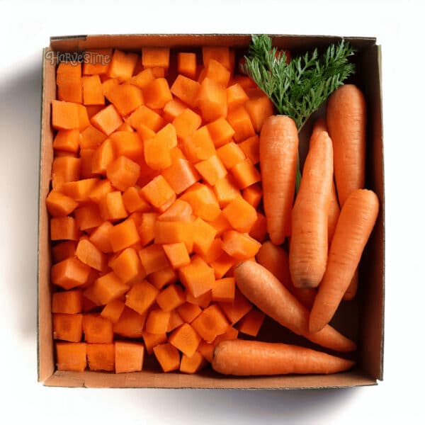 Organic Carrot Dice 10Kg - Bulk